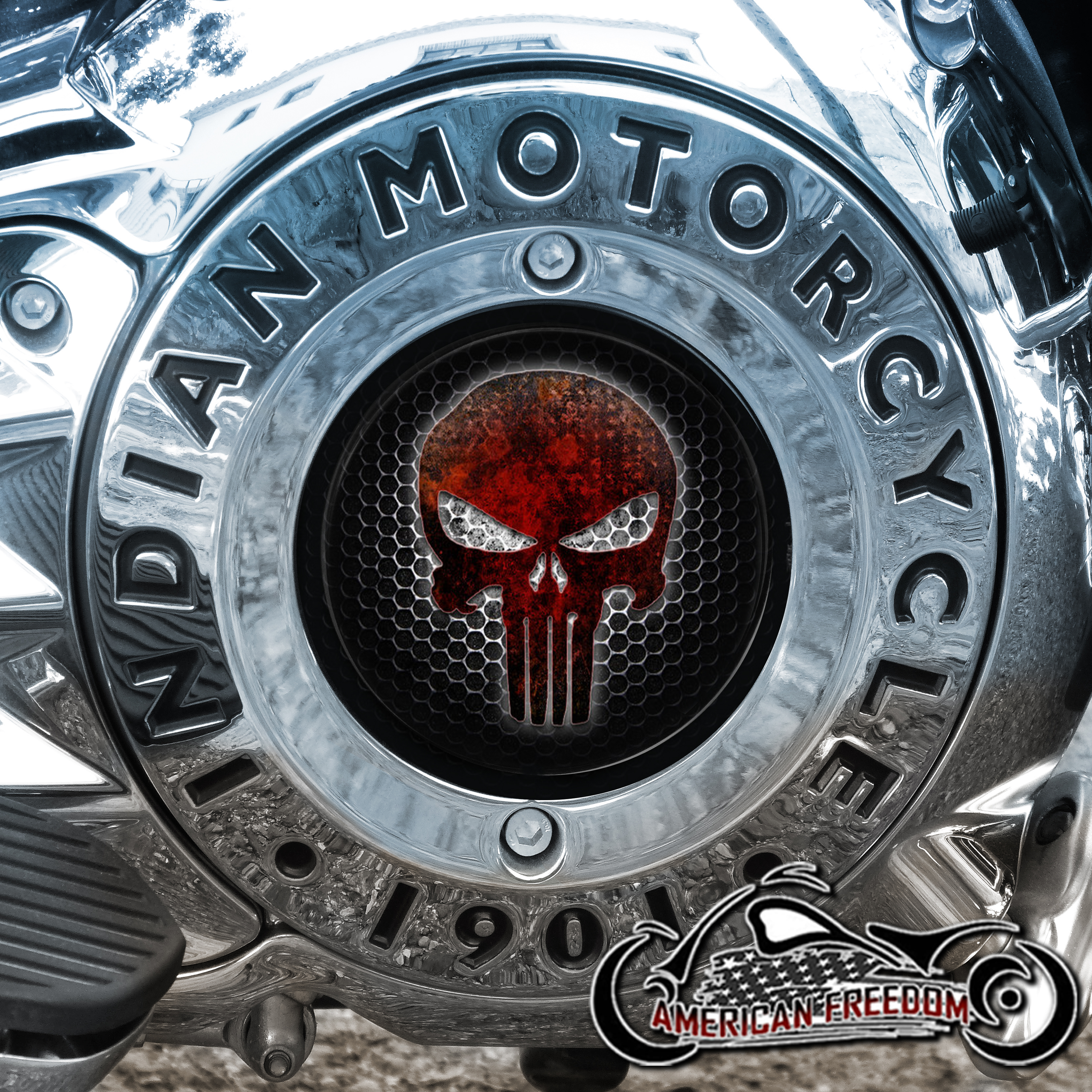 Indian Motorcycles Thunder Stroke Derby Insert - Red Punisher
